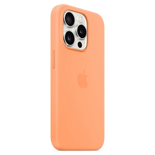 Чехол iPhone 15 Pro Max Silicone MagSafe Orange Sorbet