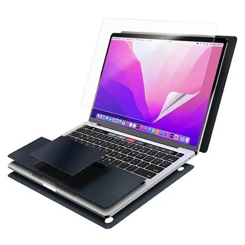 Защитная плёнка MacBook Air 13 M2 (2022) MOCOLL (5 в 1), темно-серый