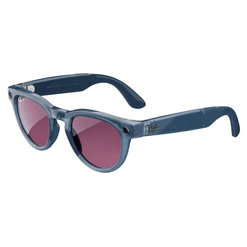 Умные очки Ray-Ban Headliner Shiny Jeans, Dusty Red Polarized, (50-23-150mm)