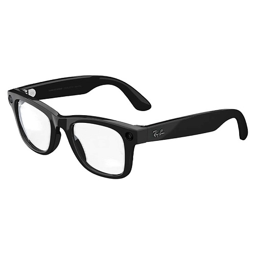 Умные очки с камерой Ray-Ban Meta Wayfarer,  черная оправа/прозрачные линзы
