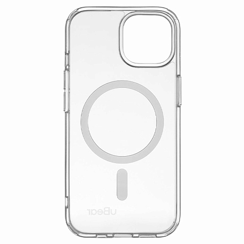 Чехол iPhone 15 uBear Real Mag Case MagSafe, прозрачный
