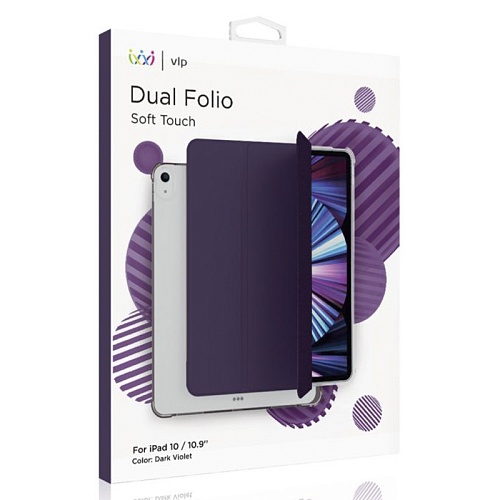 Чехол iPad 10.9" "vlp" Dual Folio, темно-фиолетовый