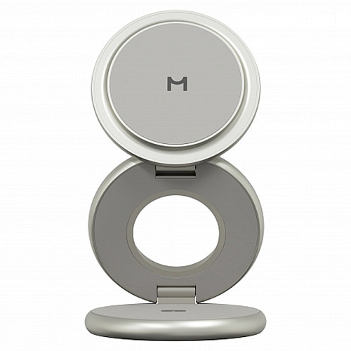 Беспроводное зарядное устройство 3в1 Magssory Signature Pro для Apple, с MagSafe, с поддержкой Qi2, титановый