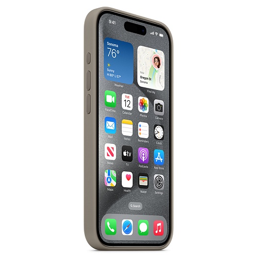 Чехол iPhone 15 Pro Max Silicone MagSafe Clay