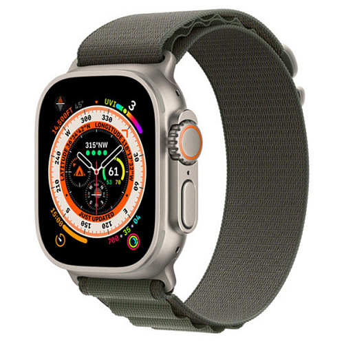 Ремешок Gurdini Alpine Loop для Apple Watch 38/40/41мм, зеленый