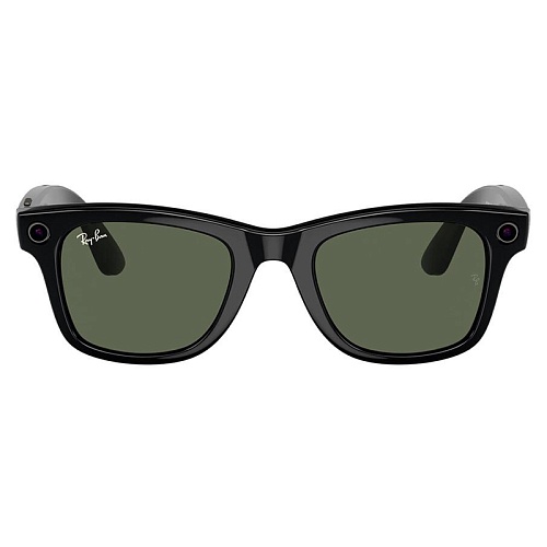 Умные очки Ray-Ban Meta Wayfarer, Shiny Black, G15 Green, (52-20-150mm)