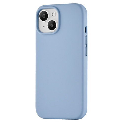 Чехол iPhone 15 uBear Touch Mag Case MagSafe, голубой