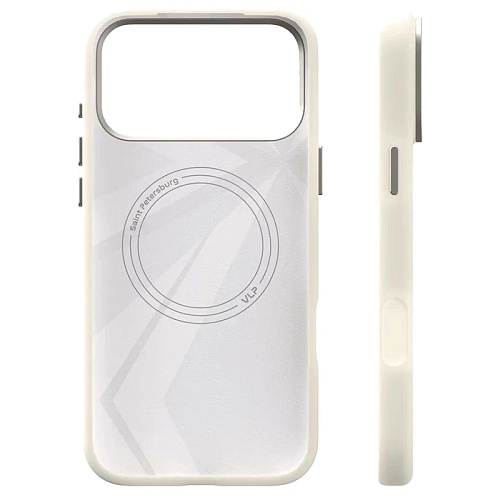 Чехол iPhone 17 Pro VLP Aster Pro Case с MagSafe, белый