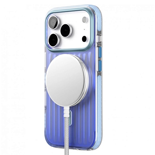 Чехол iPhone 17 Pro Max VLP Pulse Case с MagSafe, синий