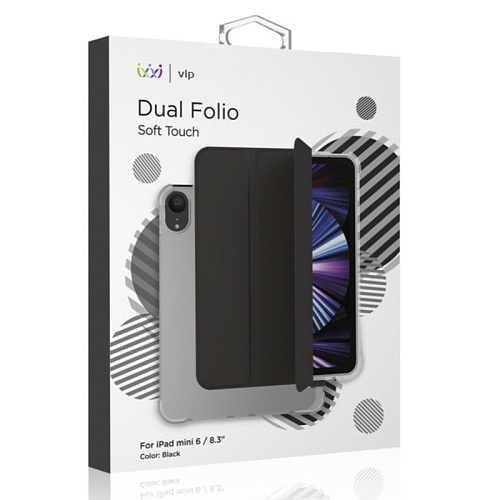 Чехол iPad mini 6 2021 "vlp" Dual Folio, черный