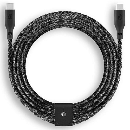 Кабель зарядный uBear Trend Cable USB-C/USB-C 2.4м, 140W, цвет черный