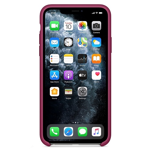 Чехол iPhone 11 Silicone Pomegranate