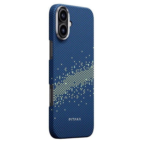 Чехол iPhone 16 Pitaka MagEZ Case 4 Milky Way Galaxy, кевлар