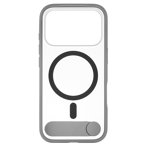 Чехол iPhone 17 Pro Max uBear Stand 360 Mag Case, MagSafe, серый