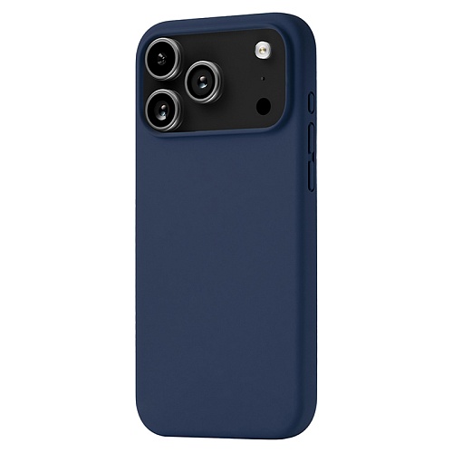 Чехол iPhone 17 Pro uBear Touch Mag Case, MagSafe, темно-синий