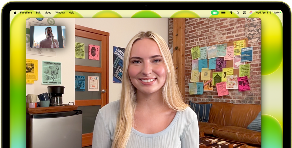 Встроенная HD-камера FaceTime с разрешением 1080p