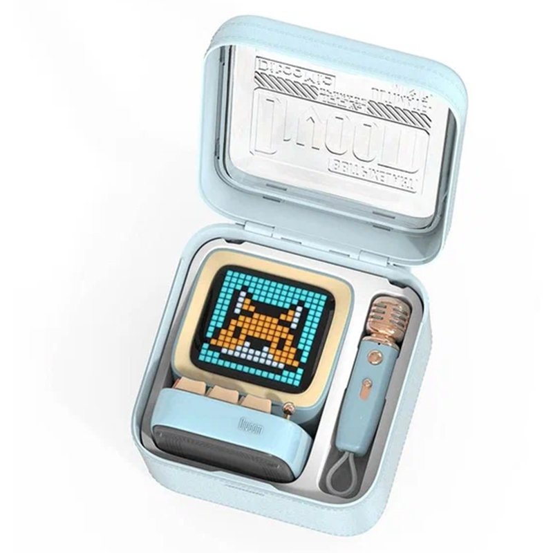 Колонка с микрофоном Divoom Ditoo Mic Blue, голубой