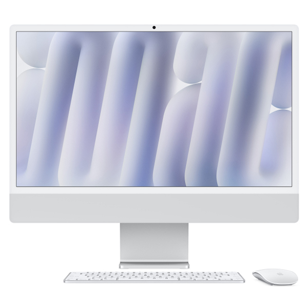 iMac 24" М4 Retina, 10C CPU, 10C GPU, 24/512 ГБ SSD, серебристый
