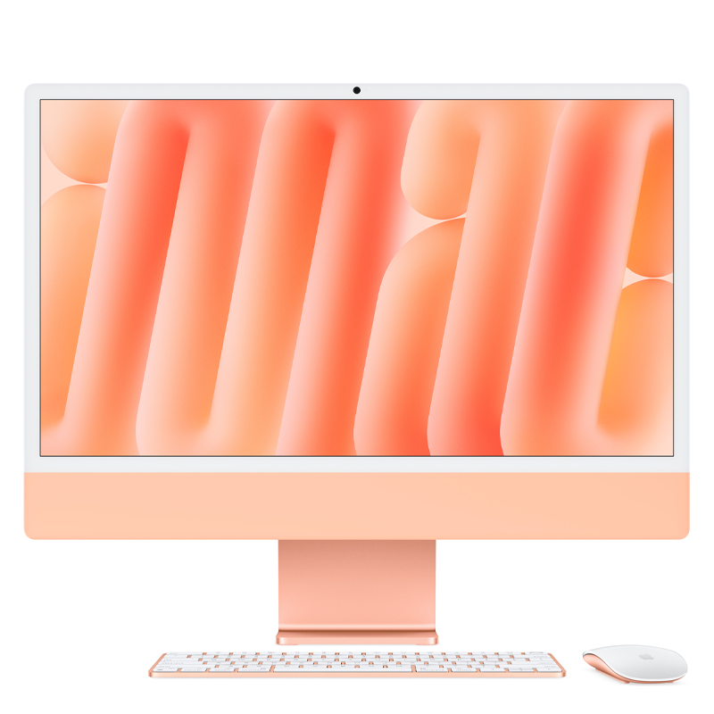 iMac 24 М4 Retina, 10C CPU, 10C GPU, 16/512 ГБ SSD, оранжевый