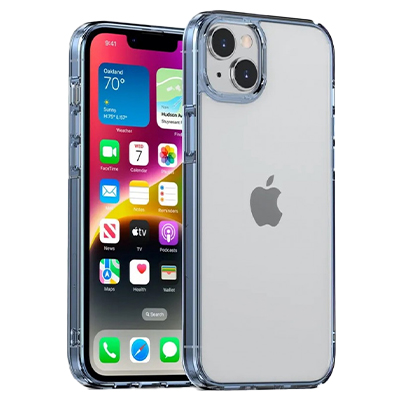 Чехол iPhone 13/14 Gurdini Alba Series Protective, голубой