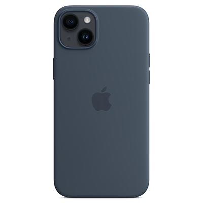 Чехол iPhone 14 Plus Silicone Magsafe Storm Blue