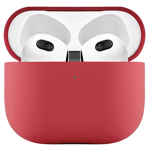 Чехол Airpods 3 uBear Touch 0,8 мм, красный