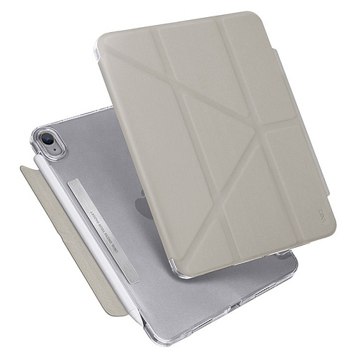 Чехол iPad Mini 6 (2021) / 7 A17 Pro (2024) Uniq Camden Anti-microbial, серый