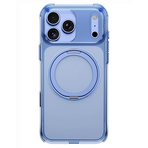 Чехол iPhone 18 Pro Max/17 Pro Max Uniq Swivix with 360-Rotating stand MagSafe, голубой