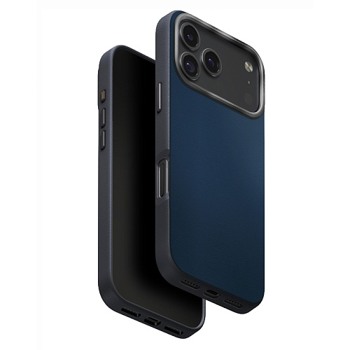Чехол iPhone 17 Pro Max Uniq Lyden DS Magsafe, синий/серый
