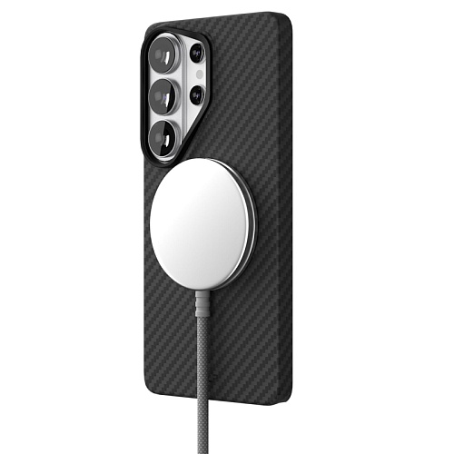 Чехол Samsung Galaxy S26 Ultra VLP Kevlar Case с MagSafe, черный