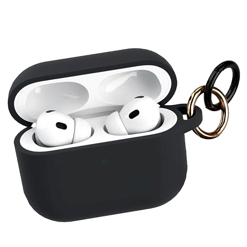 Чехол Для AirPods Pro 3 VLP Charm Case Силиконовый, черный