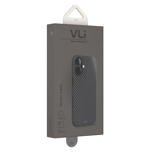 Чехол iPhone 17 VLP Kevlar Case с MagSafe, черный