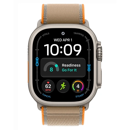 Apple Watch Ultra 4, 49 мм, корпус из натурального титана, Trail Loop песок
