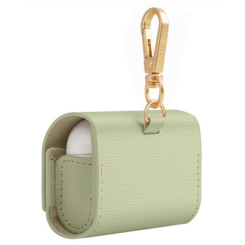 Чехол Airpods Pro 1/2/3 Uniq COEHL Mirelle Wallet case, светло-зеленый