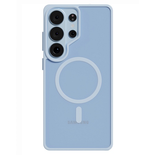 Чехол Samsung Galaxy S26 Ultra AceCase Soft Rim, голубой