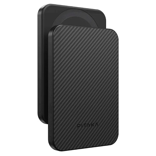 Внешний Аккумулятор Pitaka Power Bank Qi2 5000mAh, черный/серый