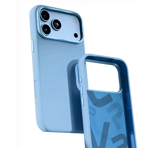 Чехол iPhone 18 Pro/17 Pro VLP Aster Pro Case с MagSafe, голубой