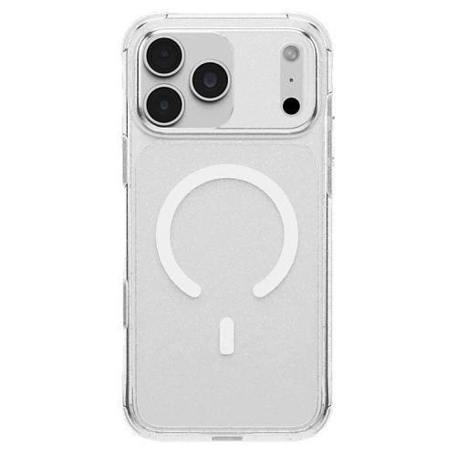 Чехол iPhone 18 Pro/17 Pro Uniq LifePro Xtreme Crystal MagSafe, прозрачный глиттер