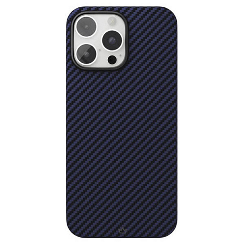 Чехол iPhone 16 Pro Max "vlp" Kevlar Case MagSafe, темно-синий