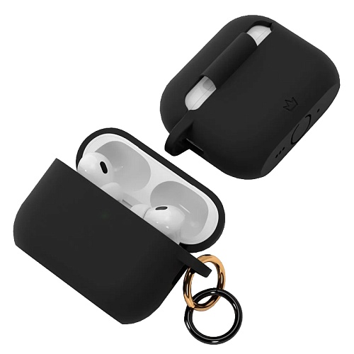 Чехол Для AirPods Pro 3 VLP Charm Case Силиконовый, черный