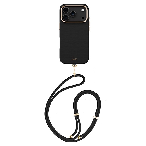 Чехол iPhone 17 Pro Uniq COEHL Strap series Mirelle MagSafe,  черный