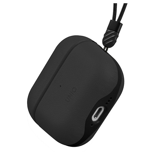 Чехол Для AirPods 4 Uniq Lyden Leatherette, черный