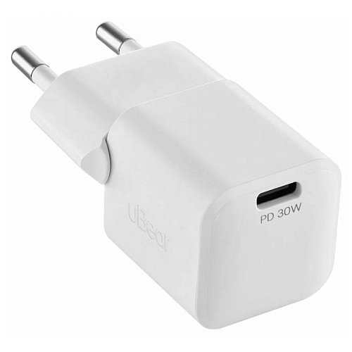 Блок питания Wall charger Pulse Pro 30W (USB-C), Белый