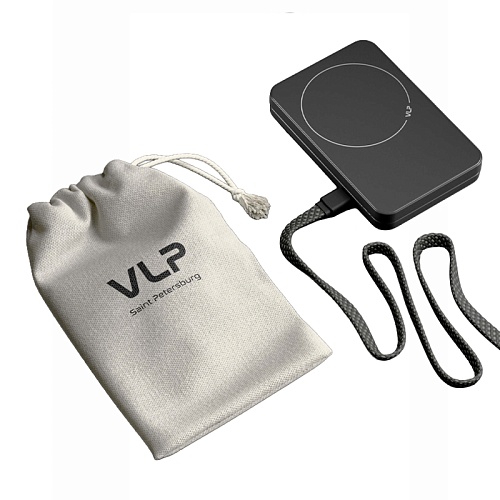 Внешний Аккумулятор VLP Diamond Energy Pro MagSafe, Qi2, 5000mAh, USB-C, черный