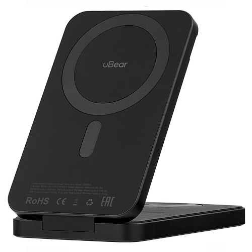 Внешний аккумулятор uBear MagSafe Cruise 3in1, 8000mAh, 15W, черный
