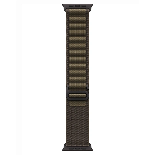 Apple Watch Ultra 4, 49 мм, корпус из титана черный, Alpine Loop темно-оливковый