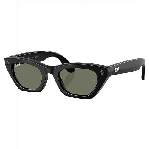 Умные Очки Ray-Ban Meta Zena Gen 3, Shiny Black, Green Polarized, Размер M