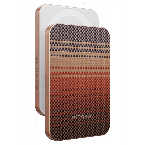 Внешний Аккумулятор Pitaka Power Bank Qi2 5000mAh, закат