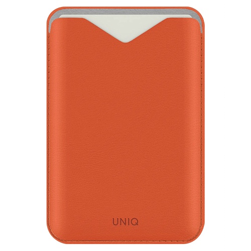 Картхолдер Uniq Lyden EVO Magnetic cardholder with Stand, оранжевый