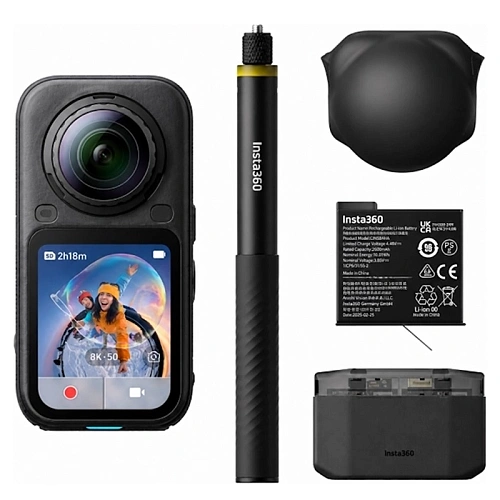 Экшн-камера Insta360 X6 Essential Bundle, черный